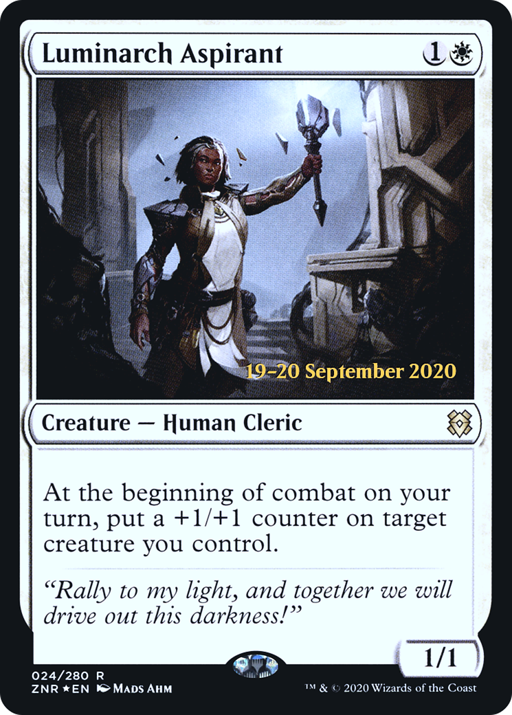 Luminarch Aspirant [Zendikar Rising Prerelease Promos]-1