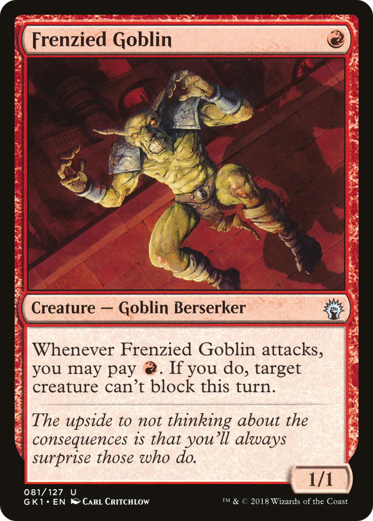 Frenzied Goblin [Guilds of Ravnica Guild Kit]-1