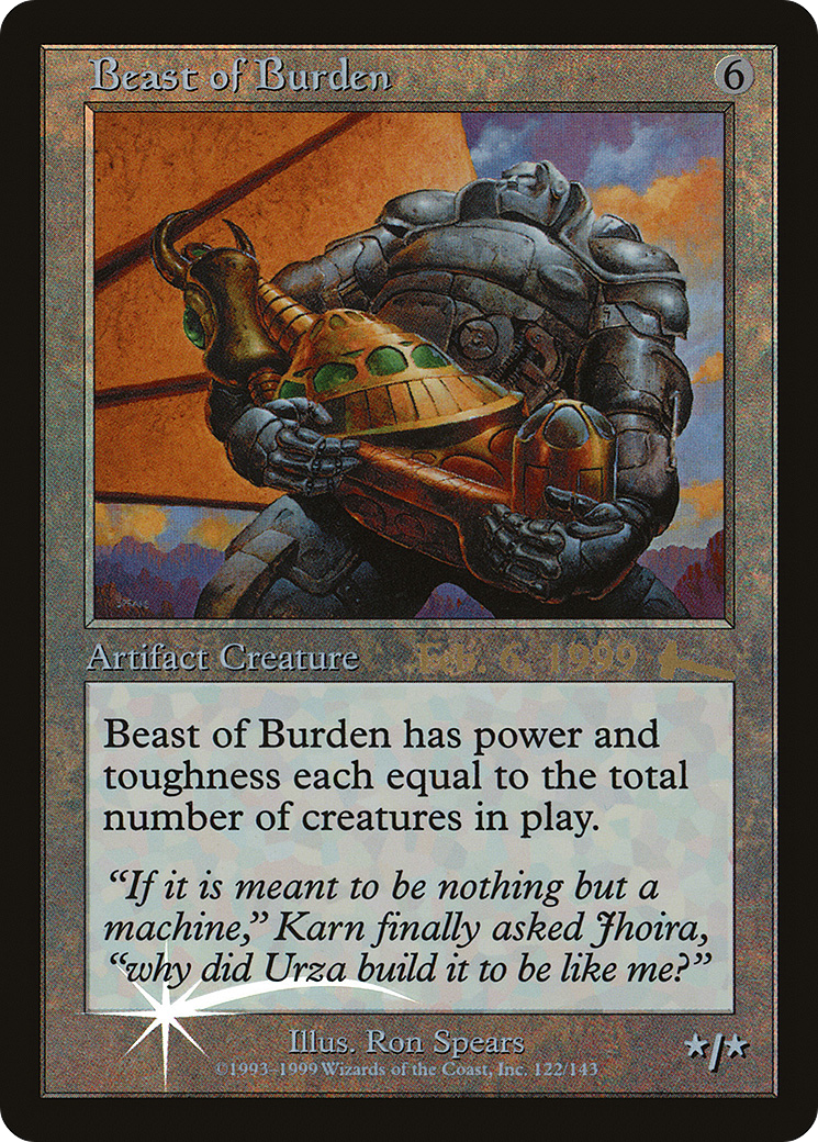 Beast of Burden [Urza's Legacy Promos]-1