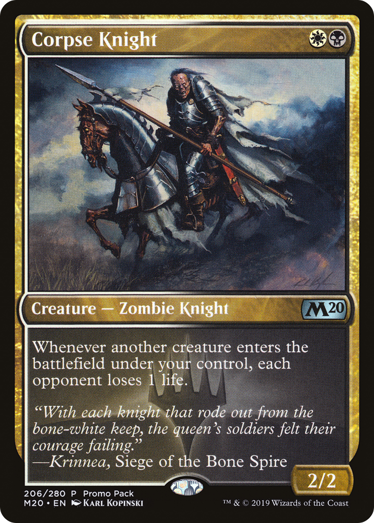 Corpse Knight (Promo Pack) [Core Set 2020 Promos]-1