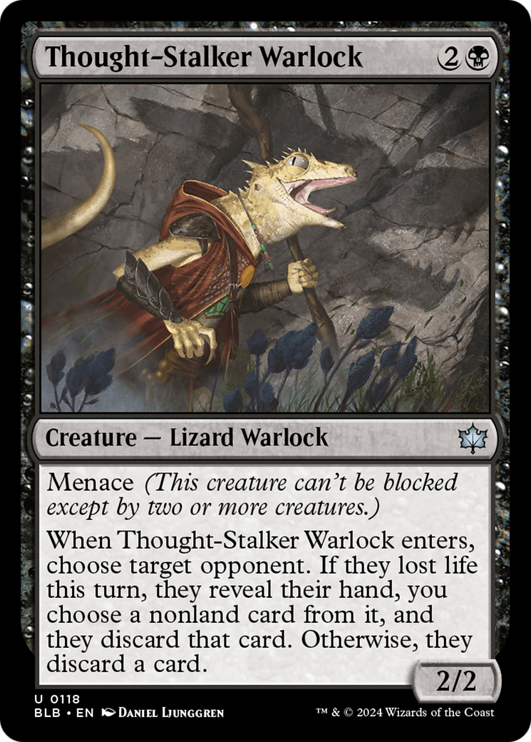 Thought-Stalker Warlock (BLB-118) - Bloomburrow Foil-1