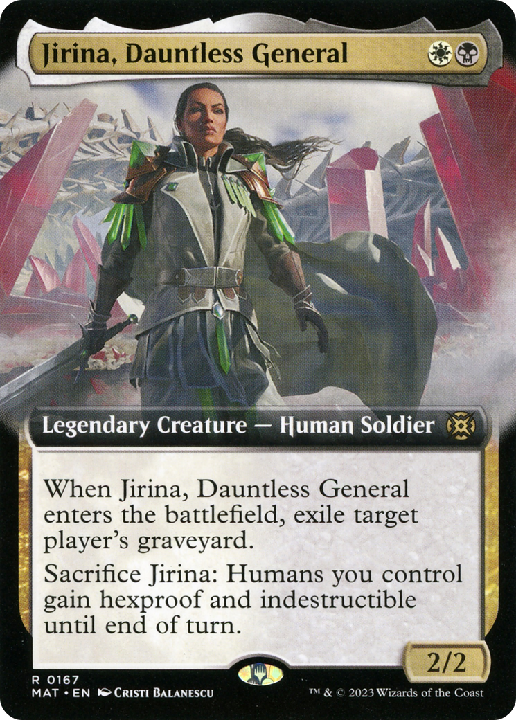 Jirina, Dauntless General (Extended Art) [March of the Machine: The Aftermath]-1