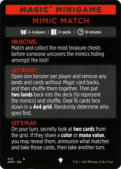 Mimic Match // Mimic Match (cont'd) (MAFR-004) - Adventures in the Forgotten Realms Minigames Foil-1