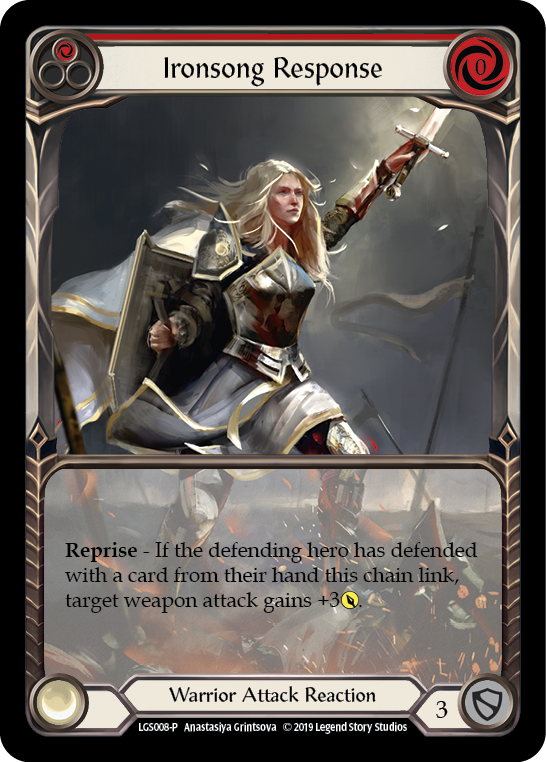 Ironsong Response (Red) [LGS008-P] (Promo)  1st Edition Normal-1