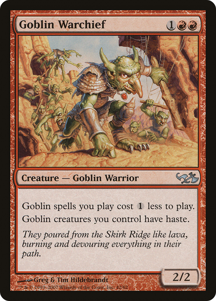 Goblin Warchief [Duel Decks: Elves vs. Goblins]-1