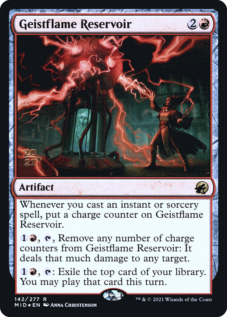 Geistflame Reservoir [Innistrad: Midnight Hunt Prerelease Promos]-1