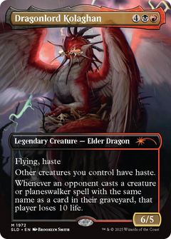 Dragonlord Kolaghan // Dragonlord Kolaghan (SLD-1972) - Secret Lair Drop (Borderless) Foil-1