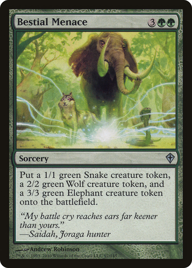 Bestial Menace [Worldwake]-1