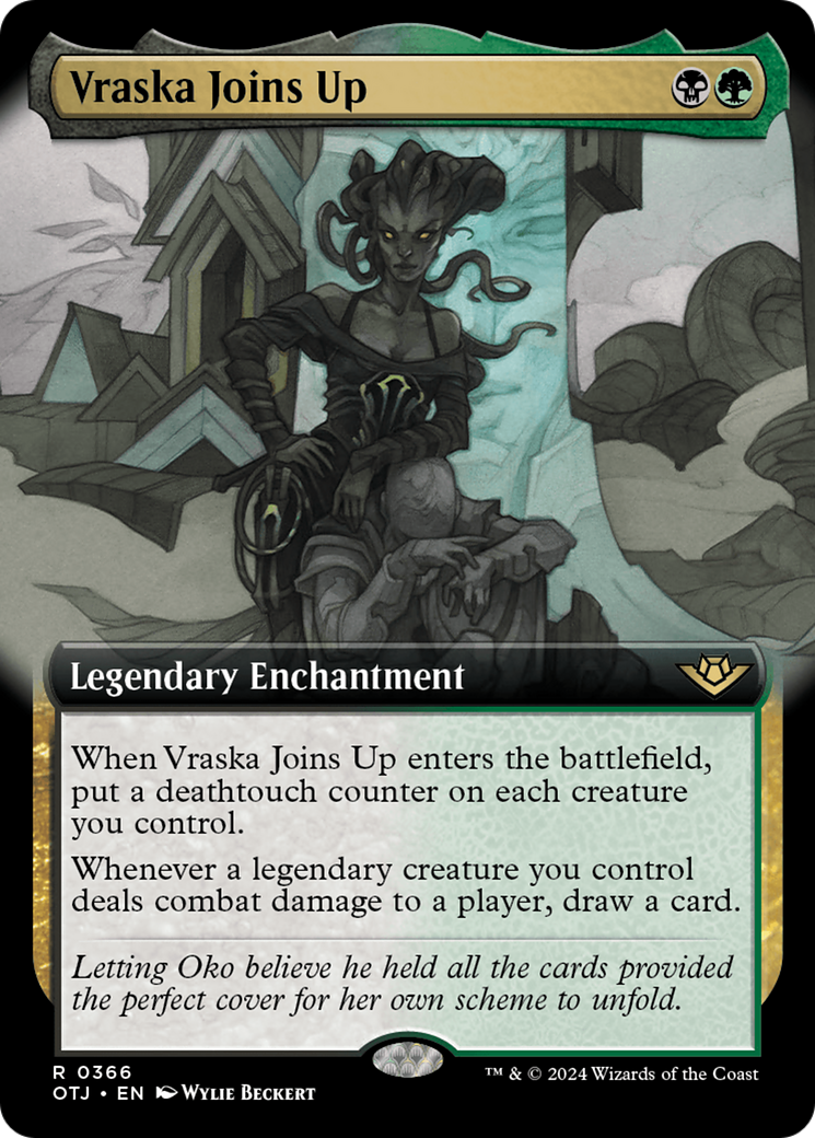 Vraska Joins Up (Extended Art) (OTJ-366) - Outlaws of Thunder Junction: (Extended Art) Foil-1