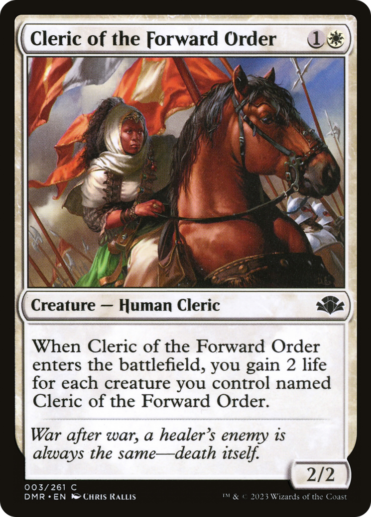 Cleric of the Forward Order [Dominaria Remastered]-1