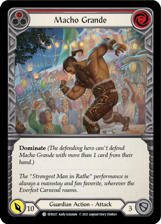Macho Grande (Red) [EVR027] (Everfest)  1st Edition Rainbow Foil-2