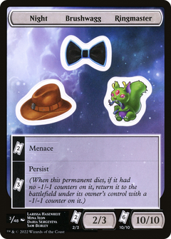 Night Brushwagg Ringmaster [Unfinity Stickers]-1