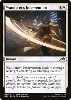 Wanderer's Intervention (NEO-041) - Kamigawa: Neon Dynasty-1