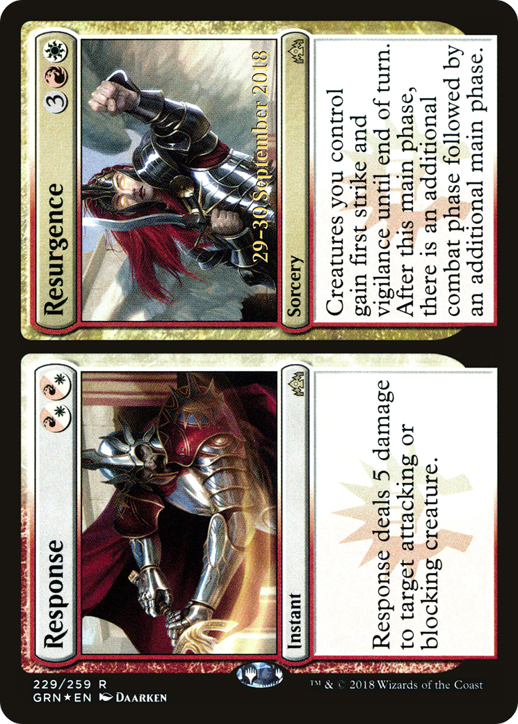Response // Resurgence [Guilds of Ravnica Prerelease Promos]-1