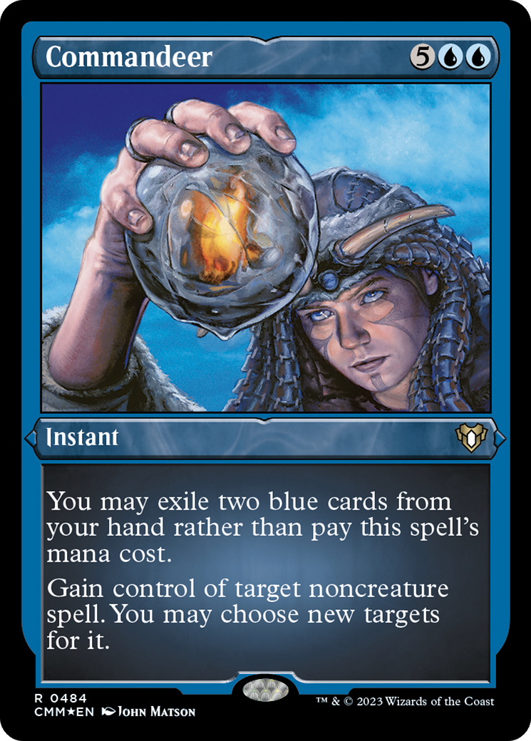 Commandeer (CMM-484) - Commander Masters Etched Foil-1