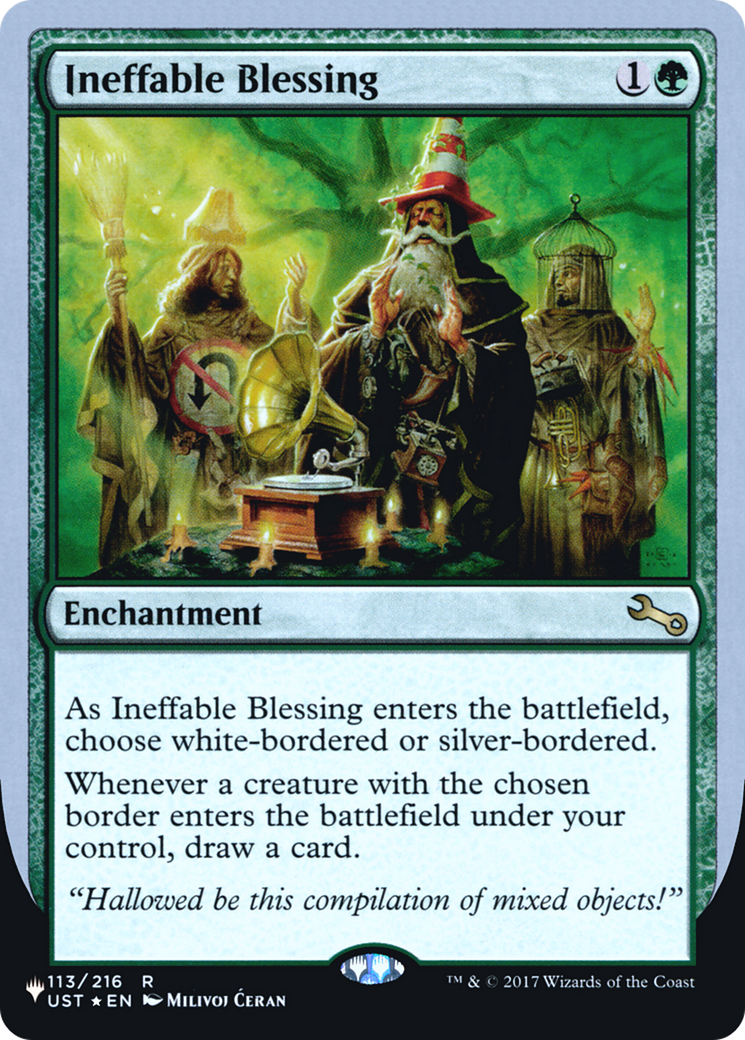Ineffable Blessing (Bordered) (Unfinity Foil Edition) [The List]-1