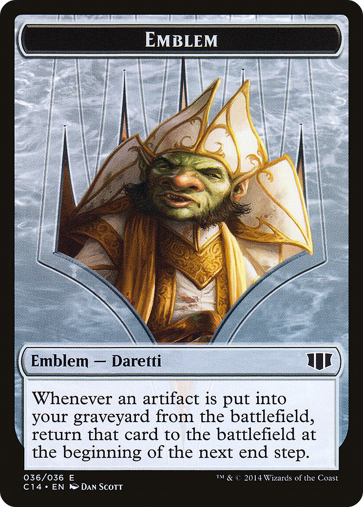 Daretti, Scrap Savant Emblem // Tuktuk the Returned Double-Sided Token [Commander 2014 Tokens]-3