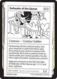 Defender of the Queue [Mystery Booster 2 Playtest Cards]-1