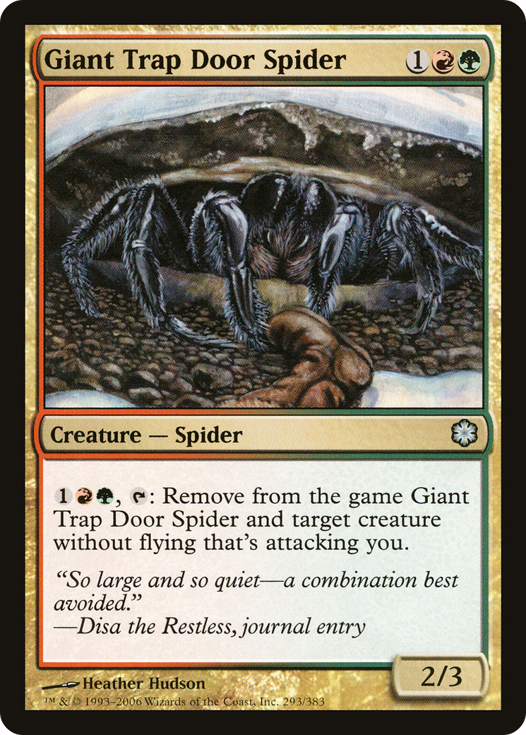 Giant Trap Door Spider [Coldsnap Theme Decks]-1