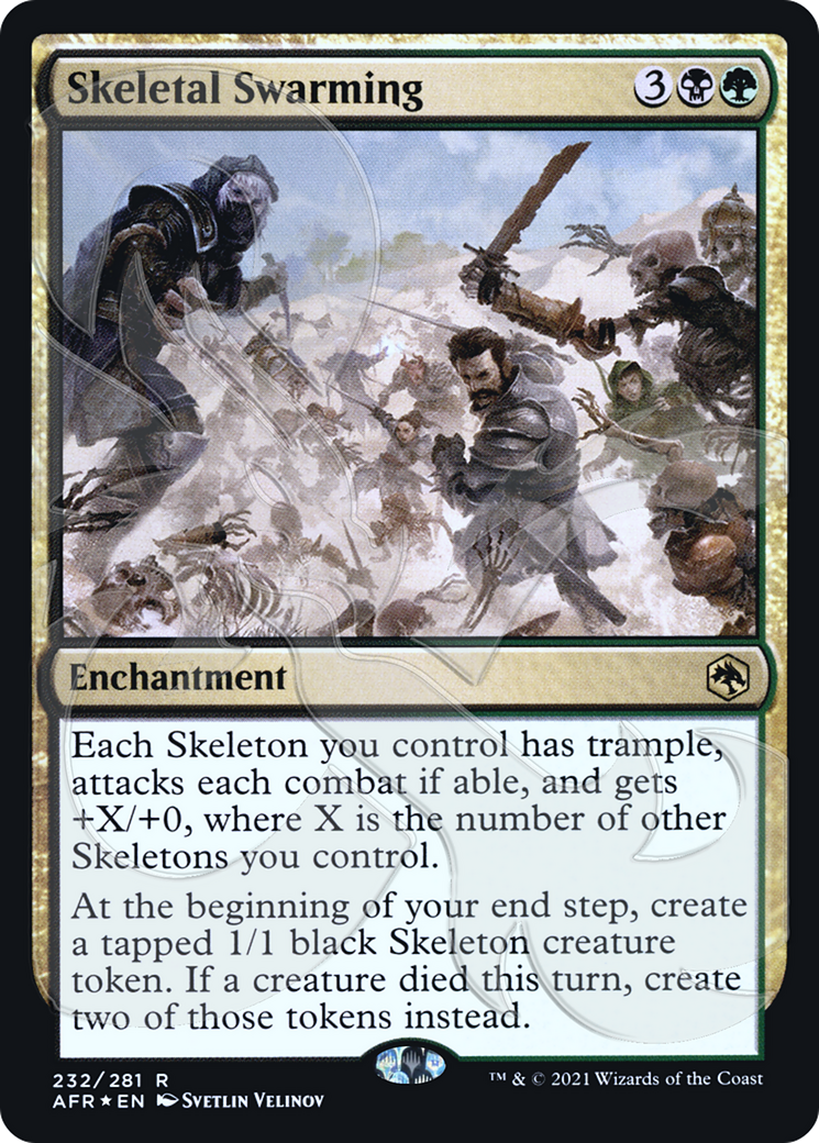 Skeletal Swarming (Ampersand Promo) [Dungeons & Dragons: Adventures in the Forgotten Realms Promos]-1