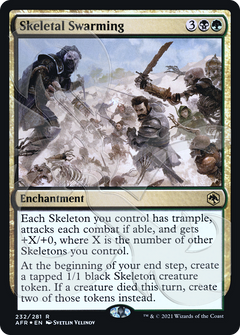 Skeletal Swarming (Ampersand Promo) [Dungeons & Dragons: Adventures in the Forgotten Realms Promos]-1