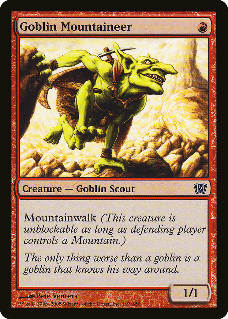 Goblin Mountaineer [Ninth Edition]-1