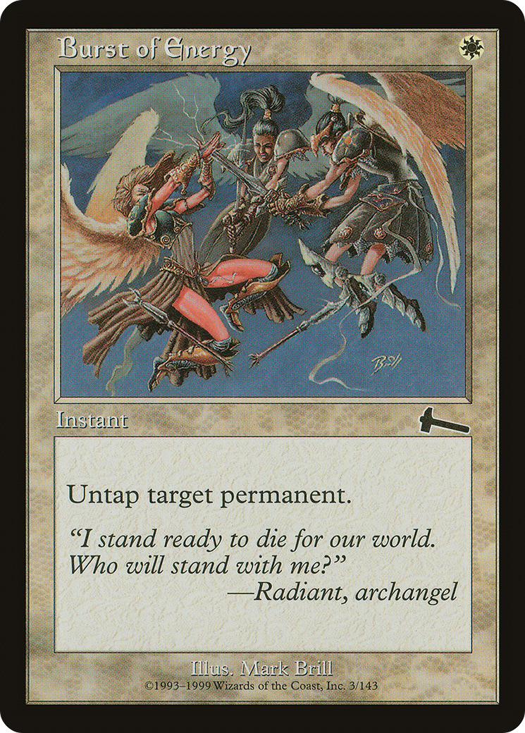 Burst of Energy [Urza's Legacy]-1