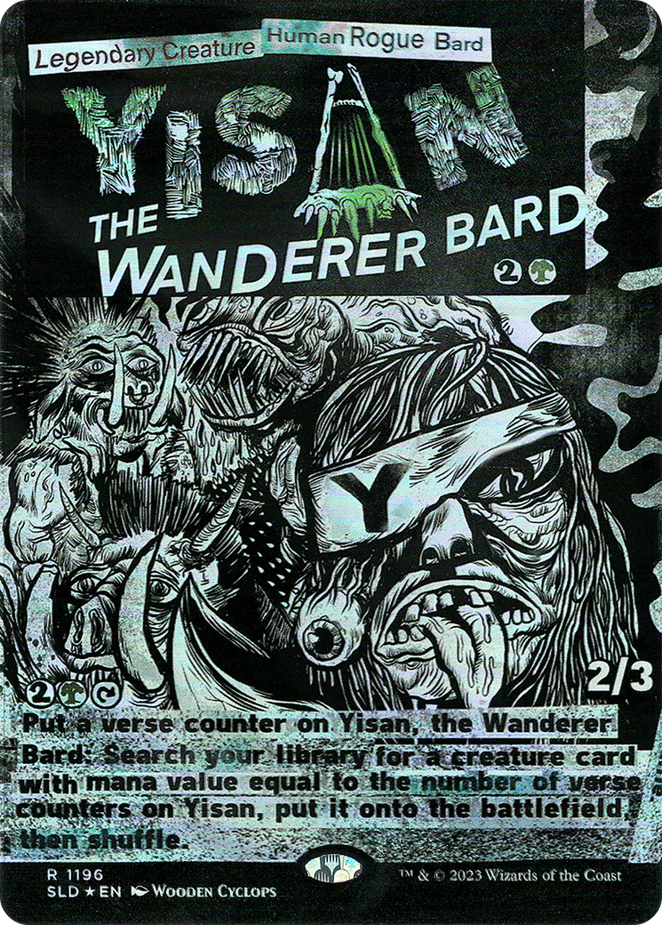 Yisan, the Wanderer Bard (SLD-1196) - Secret Lair Drop (Borderless) Foil-1