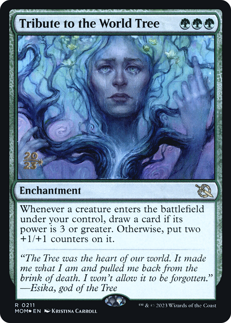 Tribute to the World Tree (PRE-211) - March of the Machine Promos Foil-1