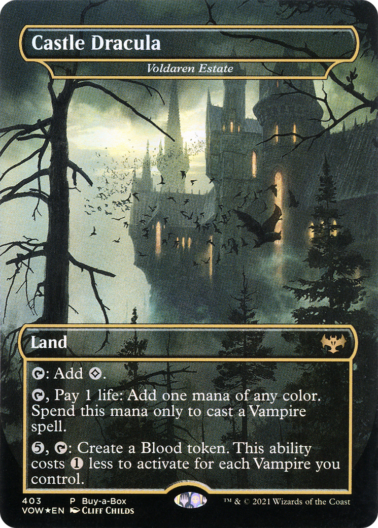 Castle Dracula - Voldaren Estate (BABP-403) - Innistrad: Crimson Vow / Castle Dracula (Borderless) Foil-1