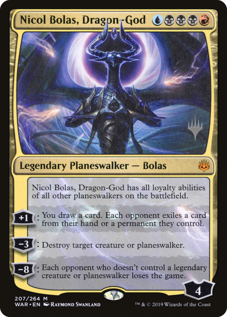 Nicol Bolas, Dragon-God (Promo Pack) [War of the Spark Promos]-1