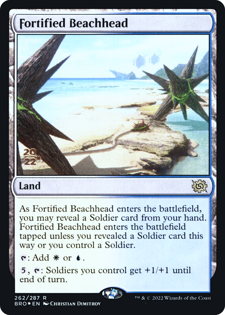 Fortified Beachhead [The Brothers' War Prerelease Promos]-1
