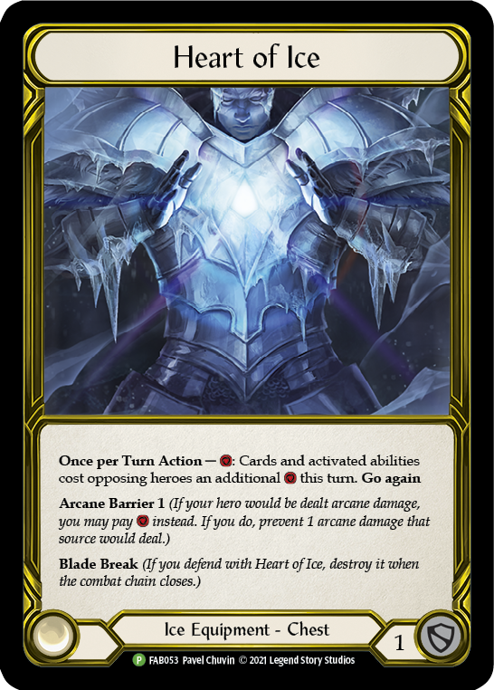 Heart of Ice (Golden) [FAB053] (Promo)  Cold Foil-1