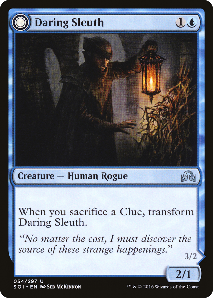 Daring Sleuth // Bearer of Overwhelming Truths [Shadows over Innistrad]-3