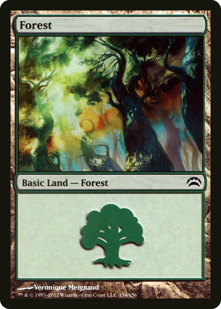 Forest (154) (PC2-154) - Planechase 2012 Foil-1