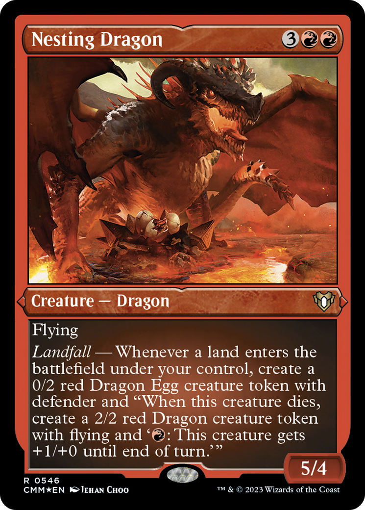 Nesting Dragon (CMM-546) - Commander Masters Etched Foil-1