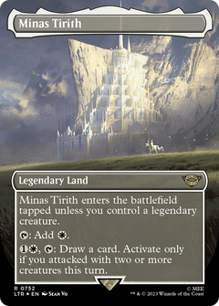 Minas Tirith (Borderless) (Surge Foil) [The Lord of the Rings: Tales of Middle-Earth]-1