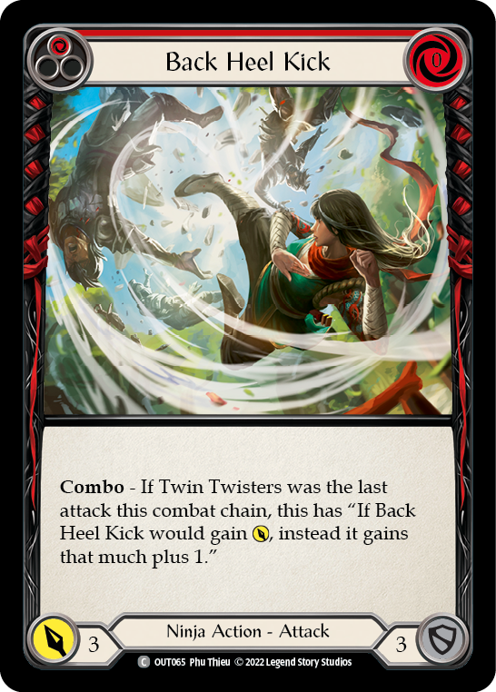 Back Heel Kick (Red) [OUT065] (Outsiders)  Rainbow Foil-2