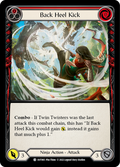 Back Heel Kick (Red) [OUT065] (Outsiders)  Rainbow Foil-2