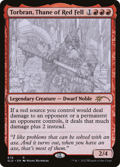 Torbran, Thane of Red Fell (Sketch) [Secret Lair Drop Promos]-1