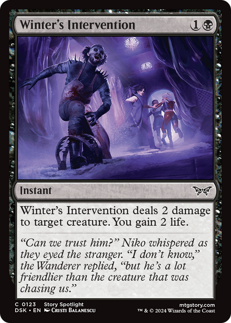 Winter's Intervention [Duskmourn: House of Horror]-1