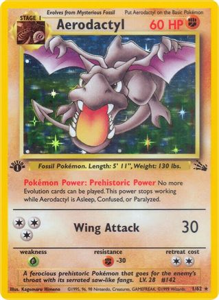 Aerodactyl (1/62) [Fossil 1st Edition]-1