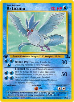 Articuno (17/62) [Fossil 1st Edition]-1