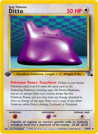Ditto (18/62) [Fossil 1st Edition]-1