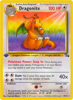 Dragonite (19/62) [Fossil 1st Edition]-1