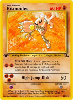 Hitmonlee (22/62) [Fossil 1st Edition]-1