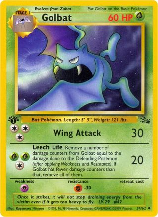 Golbat (34/62) [Fossil Unlimited]-1