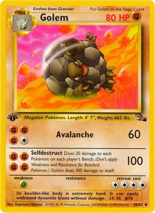 Golem (36/62) [Fossil 1st Edition]-1