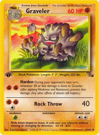 Graveler (37/62) [Fossil 1st Edition]-1