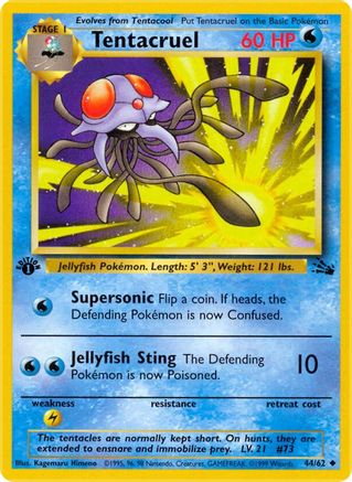 Tentacruel (44/62) [Fossil 1st Edition]-1